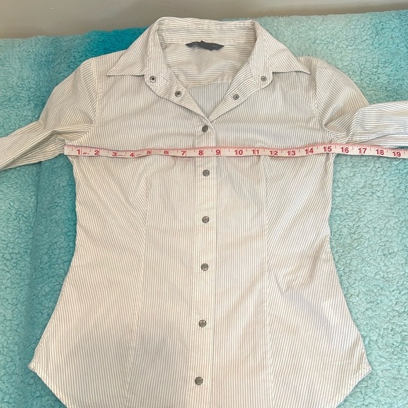 🔥Armani Exchange White Striped  Shirt🔥 - Picture 7 of 7